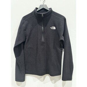 The North Face Men’s Textured Cap Rock 1/4 Zip Pullover Sweatshirt Black Small